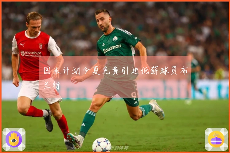 国米计划今夏免费引进低薪球员布兰特
